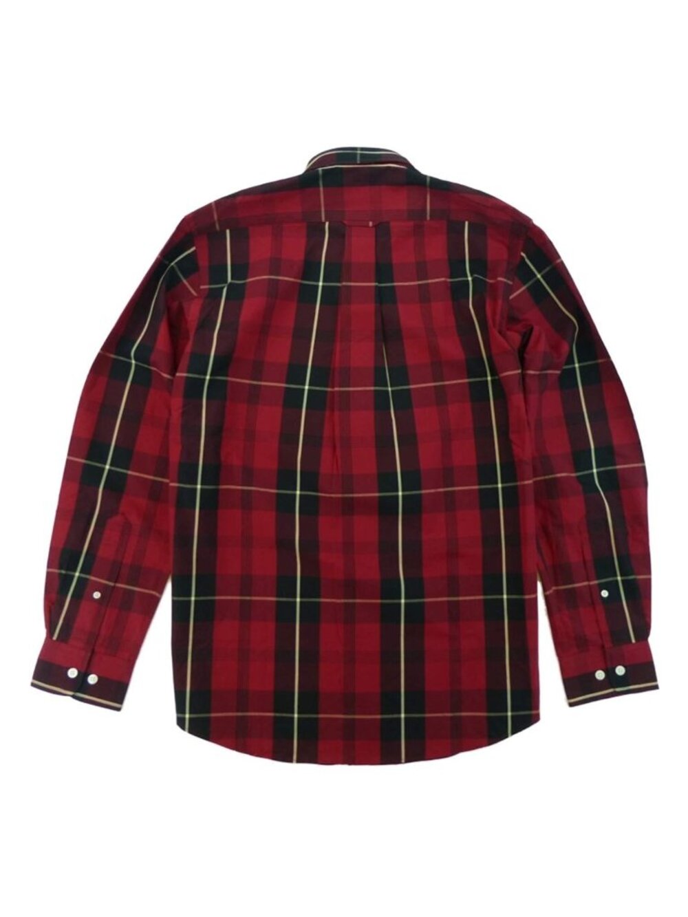 Fairway & Greene Huron Poplin Shirt Mens Medium Red Tartan Plaid Button Down - Picture 2 of 2
